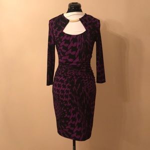 Violet Animal Print dress